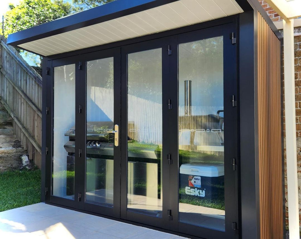 Bespoke barbeque pod cladding
